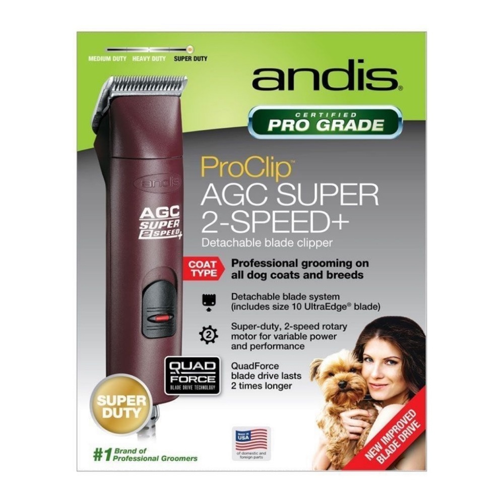 ANDIS ULTRAEDGE AGC SUPER 2-SPEED DETACHABLE BLADE CLIPPER